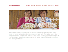 Tablet Screenshot of pastagrannies.com